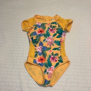 Hawaiian Print Swim One Piece Sz 6